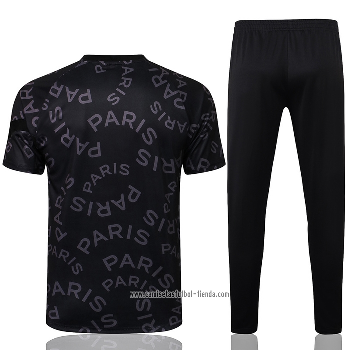 Chandal del Paris Saint-Germain Jordan 2021 2022 Manga Corta Negro